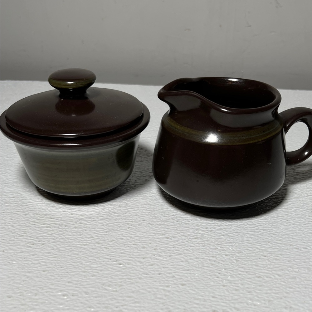 Vintage Franciscan Earthenware Madeira Creamer, and Sugar Set New Unused